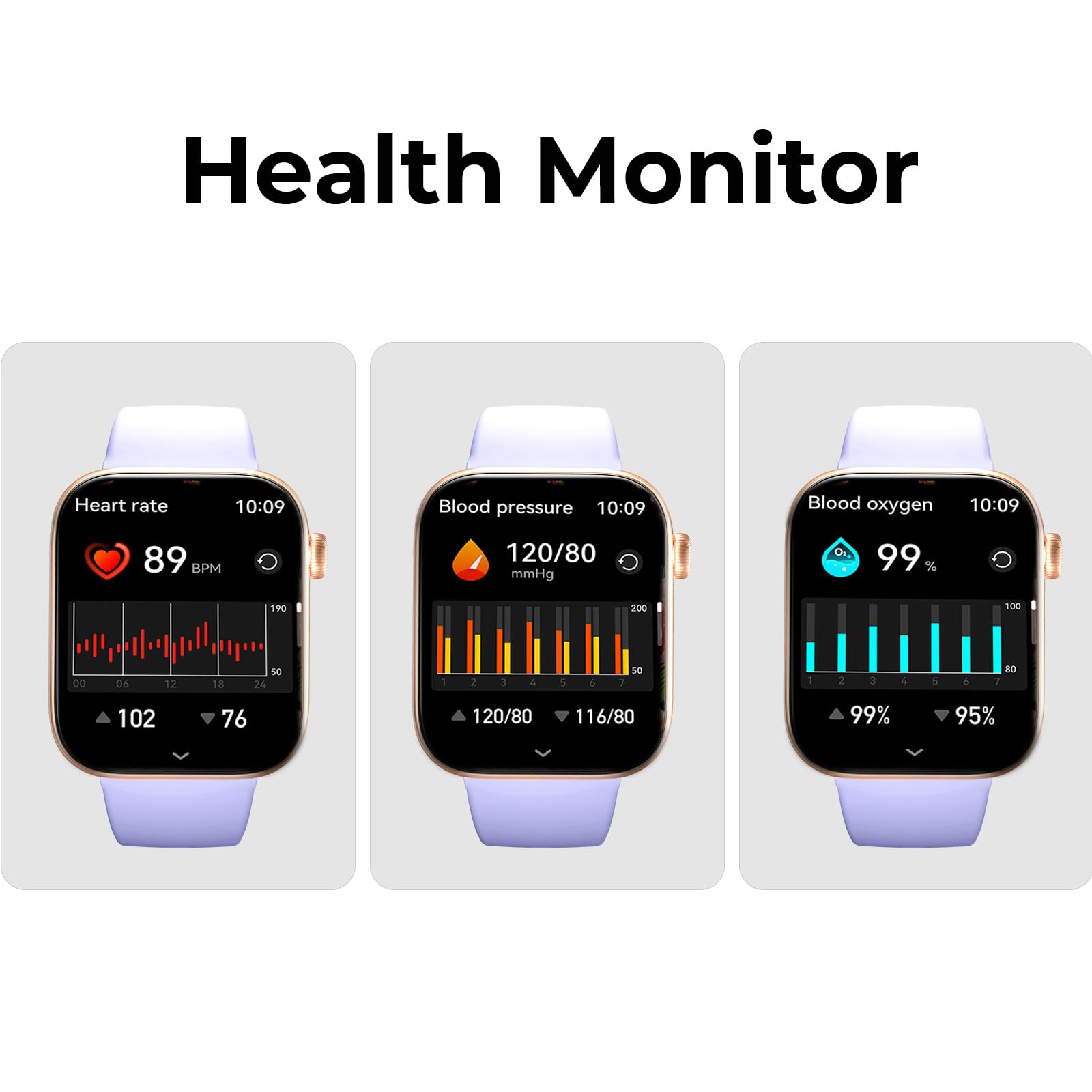 Middow Smart Watches For Women Men, 1.85 Inches Amoled Screen (Answer/Make Calls), Heart Rate/Sleep Monitor, Fitness Tracker Wat